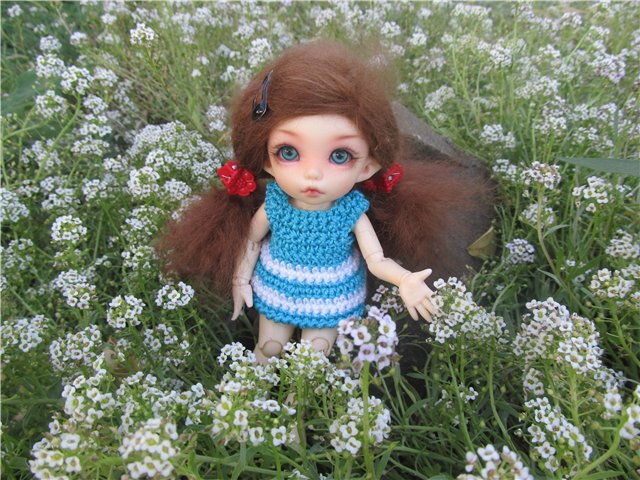 Ксюша на прогулке | Бэйбики Ксюша на прогулке — Куклы Fairyland (ФэйриЛэнд): BJD (БЖД) (фото 3)