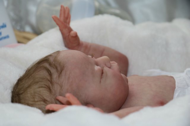 Спящая малышка Рози 2. Куколка реборн Виктории Вишни