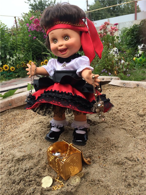 Хейди пиратка.Baby Face — Куклы Galoob Baby Face (Фейсинки): винтаж 90 (фото 2)