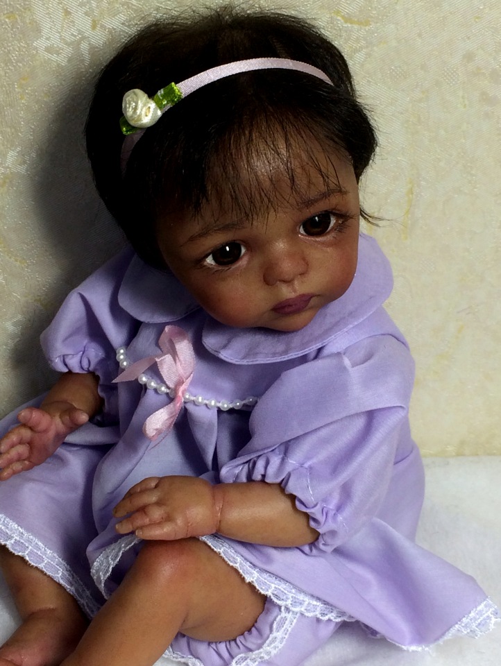 Малютка мулаточка. Кукла реборн Наталии Коноваловой