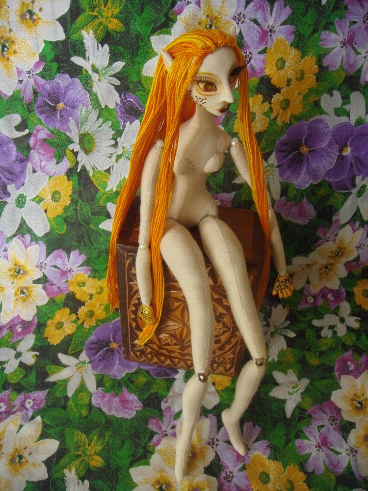 Кукольный эксперимент 4: кукла в смешанной технике