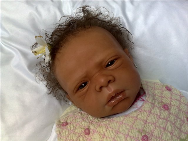 Куколка Мишель мулаточка — Куклы Реборн (Reborn): домашние фото (фото 2)