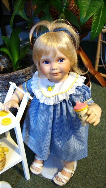 Еще одна маленькая очаровашечка, кукла из фарфора от Анны Тиммерман (фото 9)