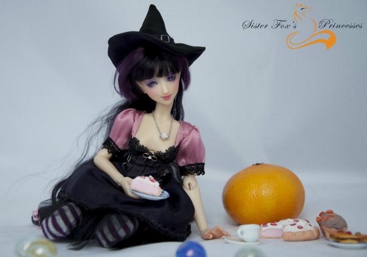 Лиловая ведьмочка от SisterFox. Авторская кукла | Бэйбики Лиловая ведьмочка от SisterFox. Авторская кукла (фото 8)