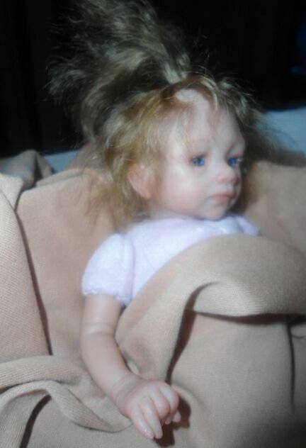 Малышка февраля Горошек! ООАК куколка Горшковой Юлии (фото 2)