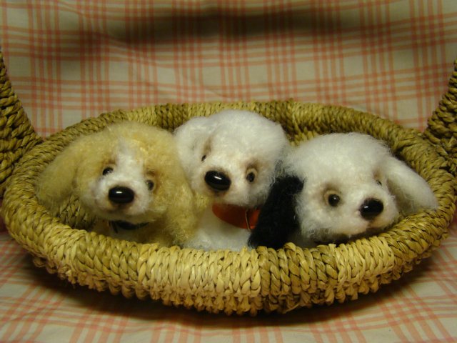 А у нас щенков корзинка! Авторские игрушки своими руками Ольги Чернухо