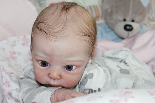 Мои маленький большеглазик, кукла реборн Беспаловои Жанны