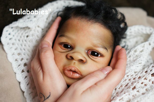 Афро-реборненочек истинный мальчишка Асриель Asriel прототип Беаты Вежбицки, Польша (фото 2)