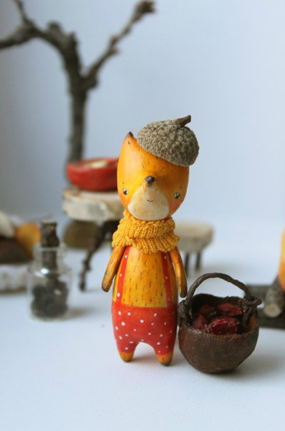 Игрушки из дерева Аси Катечкиной, kotyasya