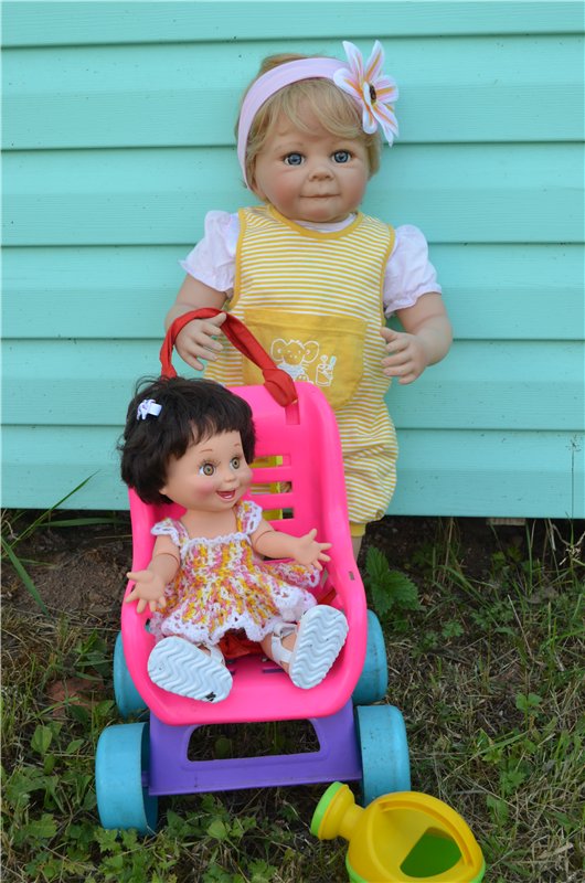 Фэйсинки и Майя на даче — Куклы Galoob Baby Face (Фейсинки): винтаж 90 (фото 9)