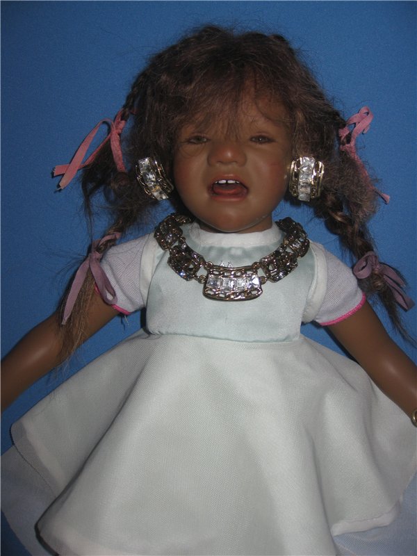 Кто подскажет, как ребенка успокоить? Коллекционная кукла Inke A.Himstedt