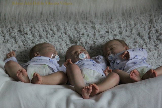 Тройняшки Джошики... Куколки реборн Виктории Вишни