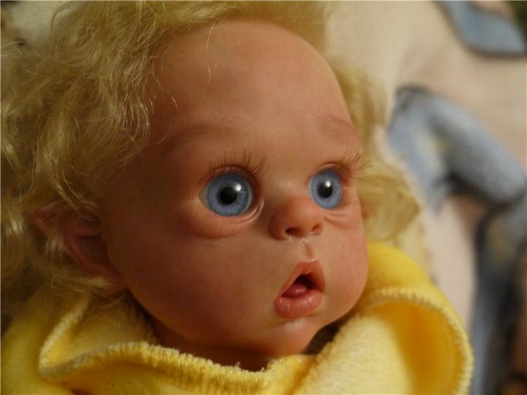 Малыш эльфик Василёк из молдика Офелия, кукла реборн Натальи Фединой, Baby-Zest