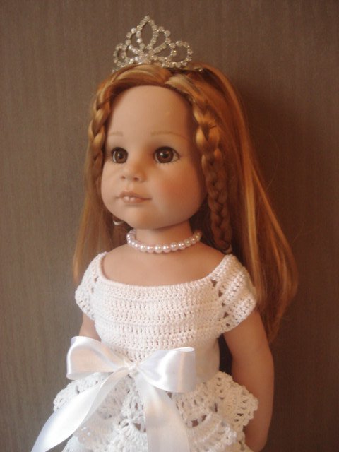 Белое кружево. Вязание для кукол Готц (фото 9)