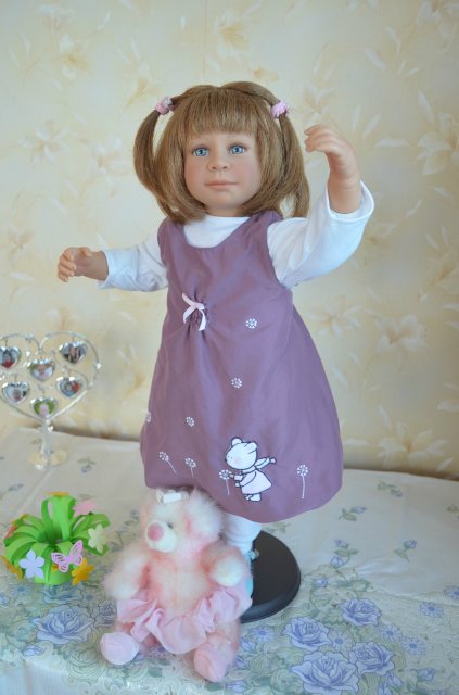 Такую вы точно не встречали, кукла Нели от Hiltrud Schwing (фото 9)