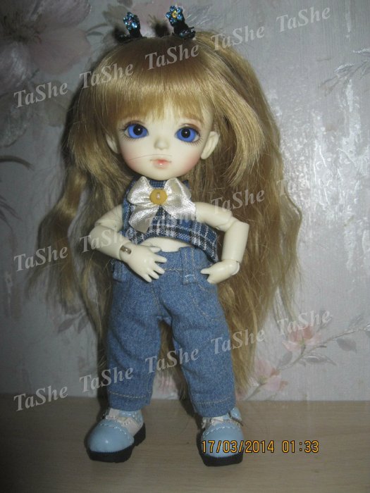 Мой первый опыт пошива джинсовых брюк для крошек BJD (фото 9)