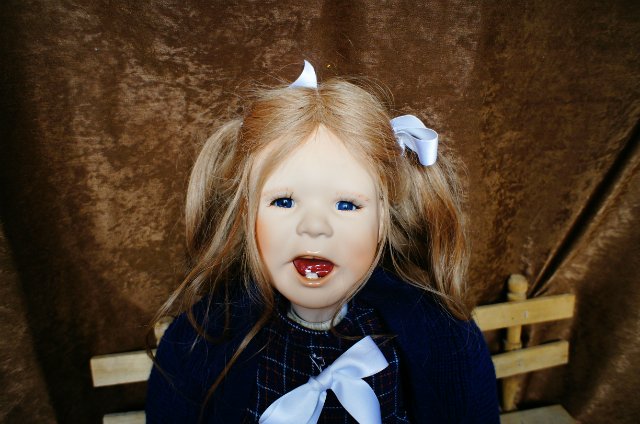 Фарфоровая авторская кукла "Забияка" - рыжий лучик Весны (фото 4)