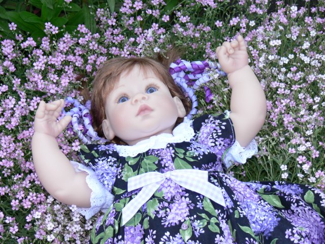 Как мы с Тиффани гуляли у мамы. Lee Middleton doll (фото 6)