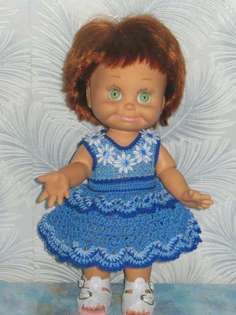 Новая коллекция летних вязаных нарядов для фейсинок, готциков, паолок под названием "Ромашки"