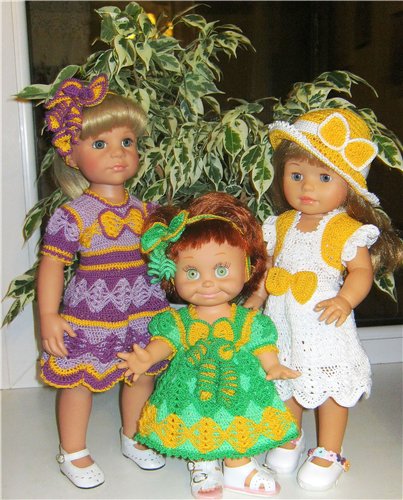 Ох уж эти бантики... Наряды на фэйсинок, паолок, куколок Готц (50 см)