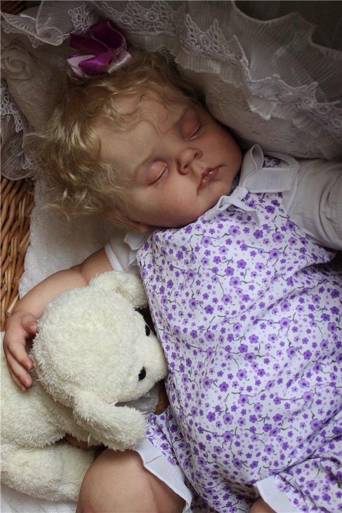 Пончик спит. Кукла реборн Преображенской Светланы