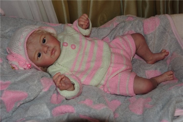 Белокурый котенок реборн Владочка (фото 3)