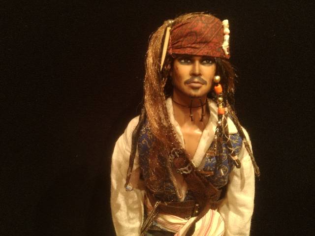 Джек Воробей ооак - портретная кукла