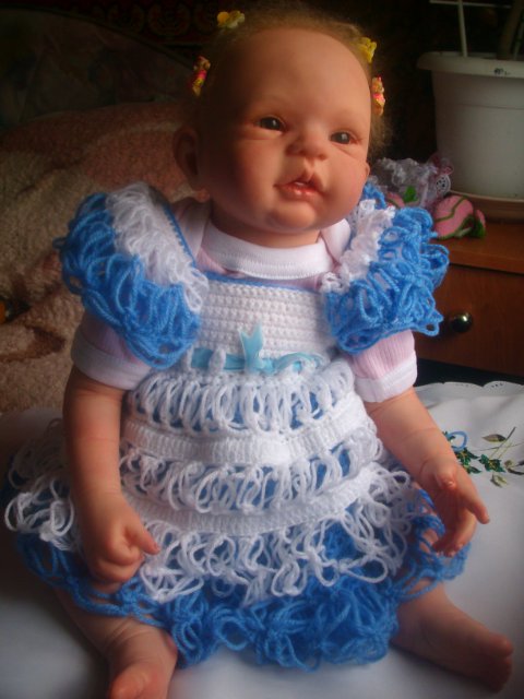 Моя малышка Снежинка дома! Реалистичная кукла реборн