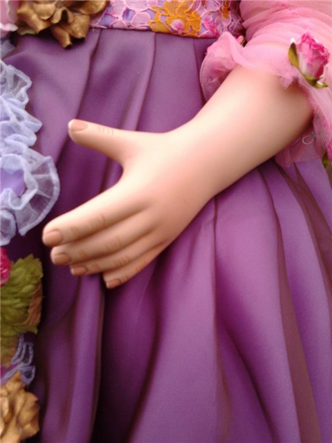 Мой экзотический цветок... Коллекционная фарфоровая кукла