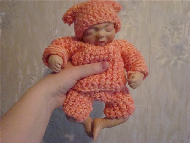 Сладкий, сахарный комочек....Кукла из пластика своими руками (фото 2)