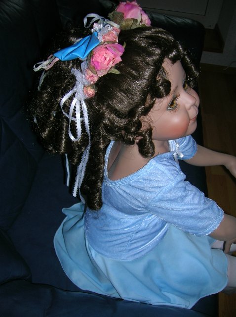 Голубая танцовщица или Магия балета. Фарфоровая коллекционная кукла от Донны Руберт