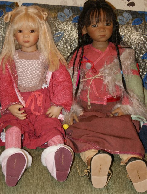 Куклы Swantje и Kumari - две сестрички от Annete Himstedt