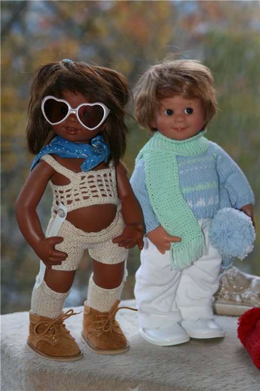 Сладкая парочка - зефирчик с шоколадом или Лука и Штрубеллина, студийные вихтелята Rosemarie Anna Muller