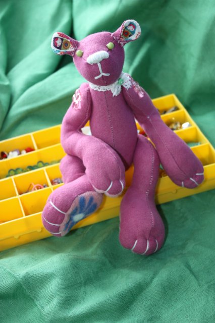 Мишка Матрёшка — Текстильные игрушки и примитивы: кофейные (фото 10)