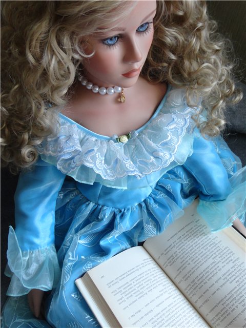 Я синеглаза,светлокудра... Гвендолин, фарфоровая кукла Томаса Бейкера (Thomas Baecker) (фото 5)