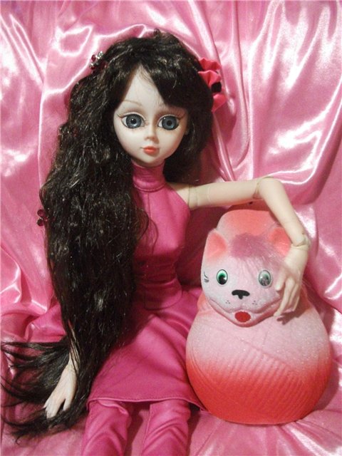 Девочка в розовом, 60см восхищения (фото 9)