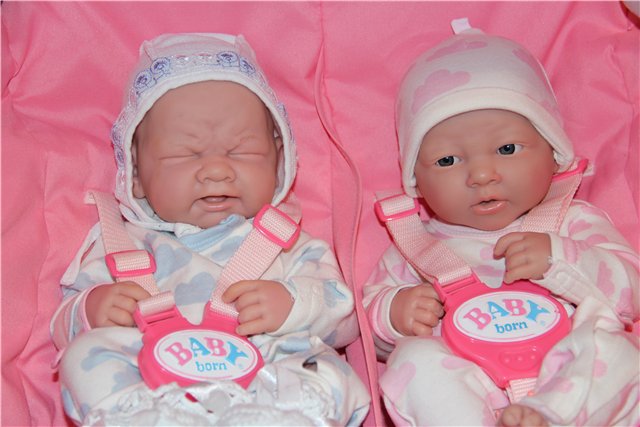 Мои Милочка и Элечка — Куклы Berenguer (Беренджер): пупсы La Newborn (фото 7)
