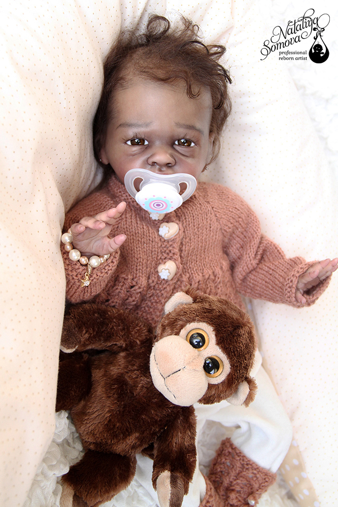 Эвелина. Шоколадка реборн Наталии Сомовой