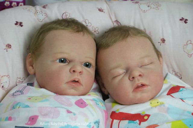 Близняшечки Ноа... Куколки реборн Виктории Вишни