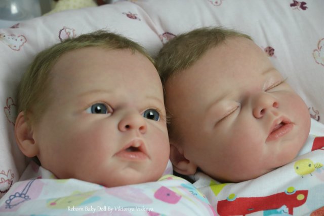 Близняшечки Ноа... Куколки реборн Виктории Вишни