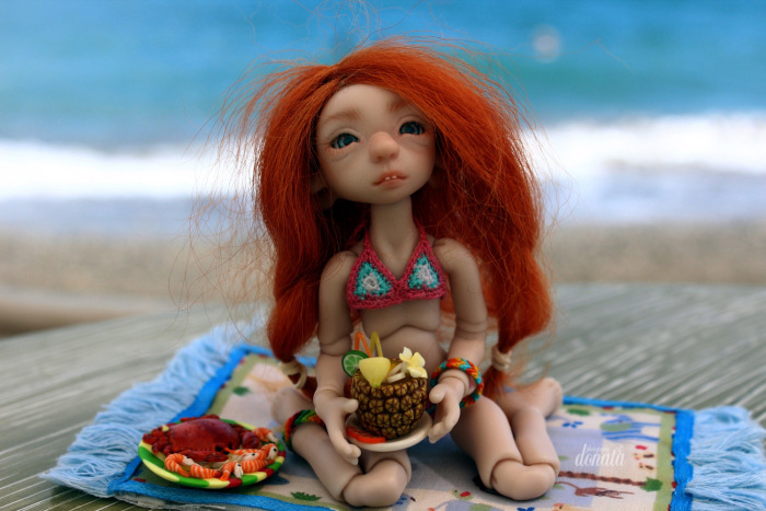 Как Фиби в отпуск съездила. Авторская бжд-мышка Лидии Снуль