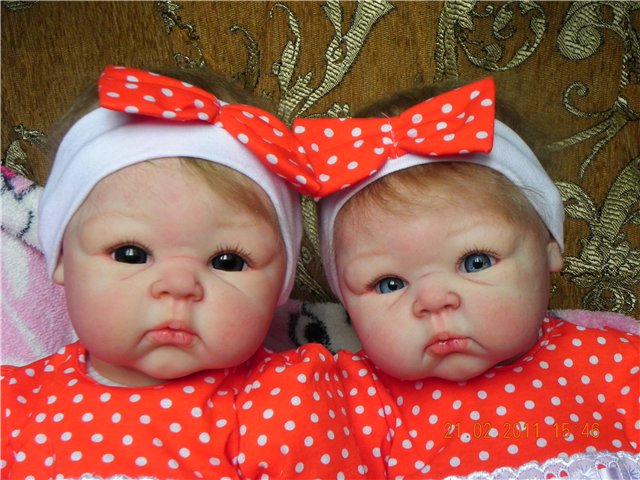 Двойняшки Маша и Полинка.Куклы-реборн Преображенской Светланы (фото 3)