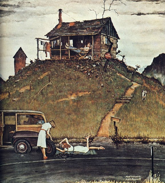 Марк Твен американской живописи. Лиричная и живая старая Америка Нормана Роквелла