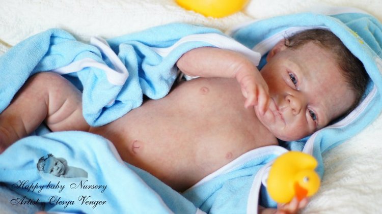 Андрейка-Веселейка. Кукла реборн Олеси Венгер (фото 8)