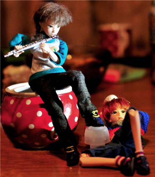 Девочка и флейта — Куклы и тела Obitsu (Обитсу): 1/6 (фото 8)