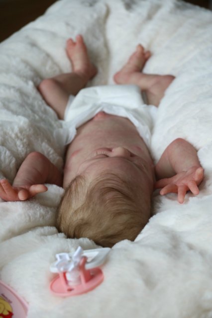 Спящая малышка Рози 2. Куколка реборн Виктории Вишни