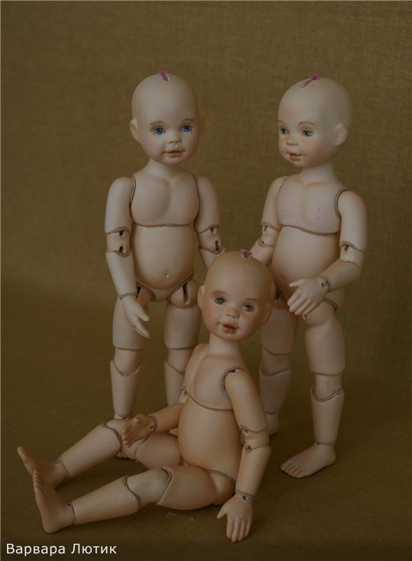 Вот они и родились. Шарнирные авторские куклы (фото 3)