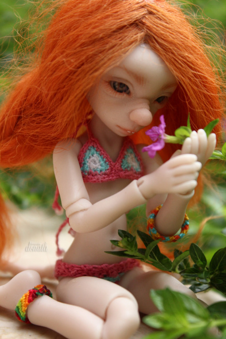 Как Фиби в отпуск съездила. Авторская бжд-мышка Лидии Снуль