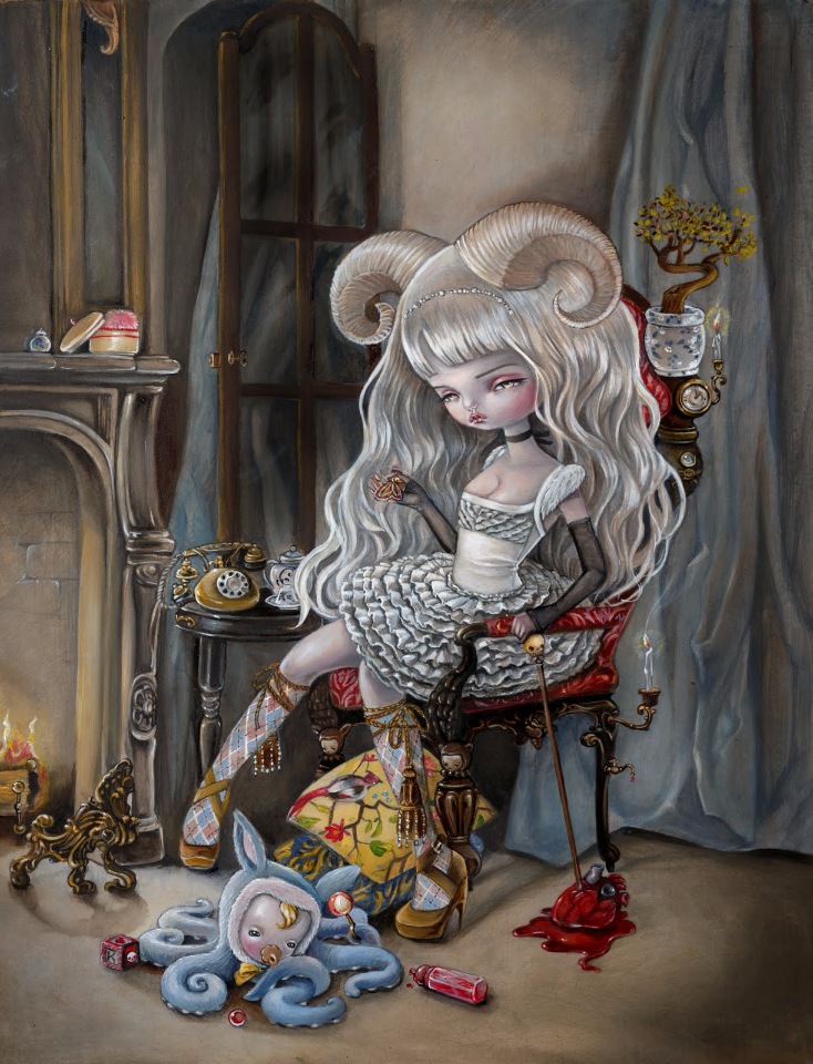 Мрачные и прекрасные куклы художницы Кукула (Kukula) в оригинальных арт иллюстрациях Натали Абрамович. Много фото