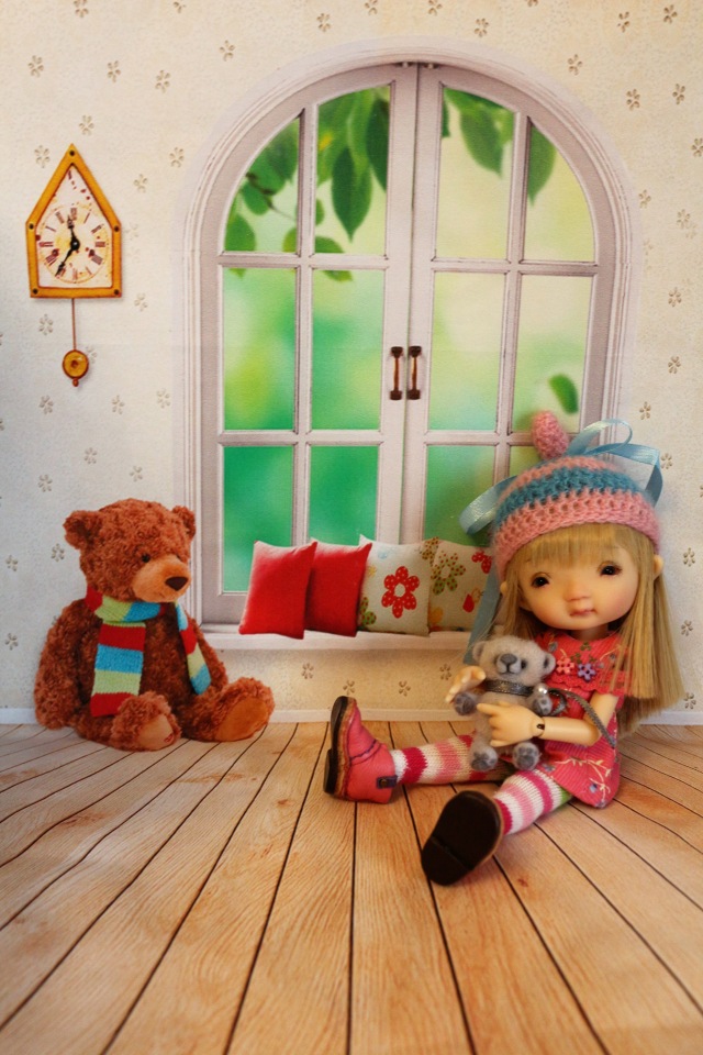 Долгожданная Дрюшечка или первый опыт фотографирования с фоном (фото 6)